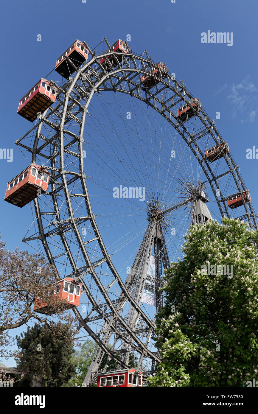 Vienna Ferris Wheel, Prater, Vienna, Austria Stock Photo