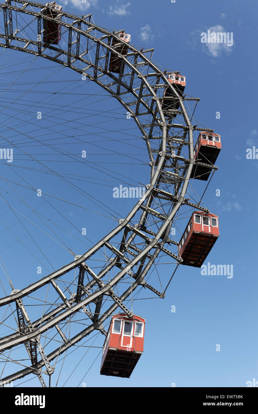 Vienna Ferris Wheel, Prater, Vienna, Austria Stock Photo