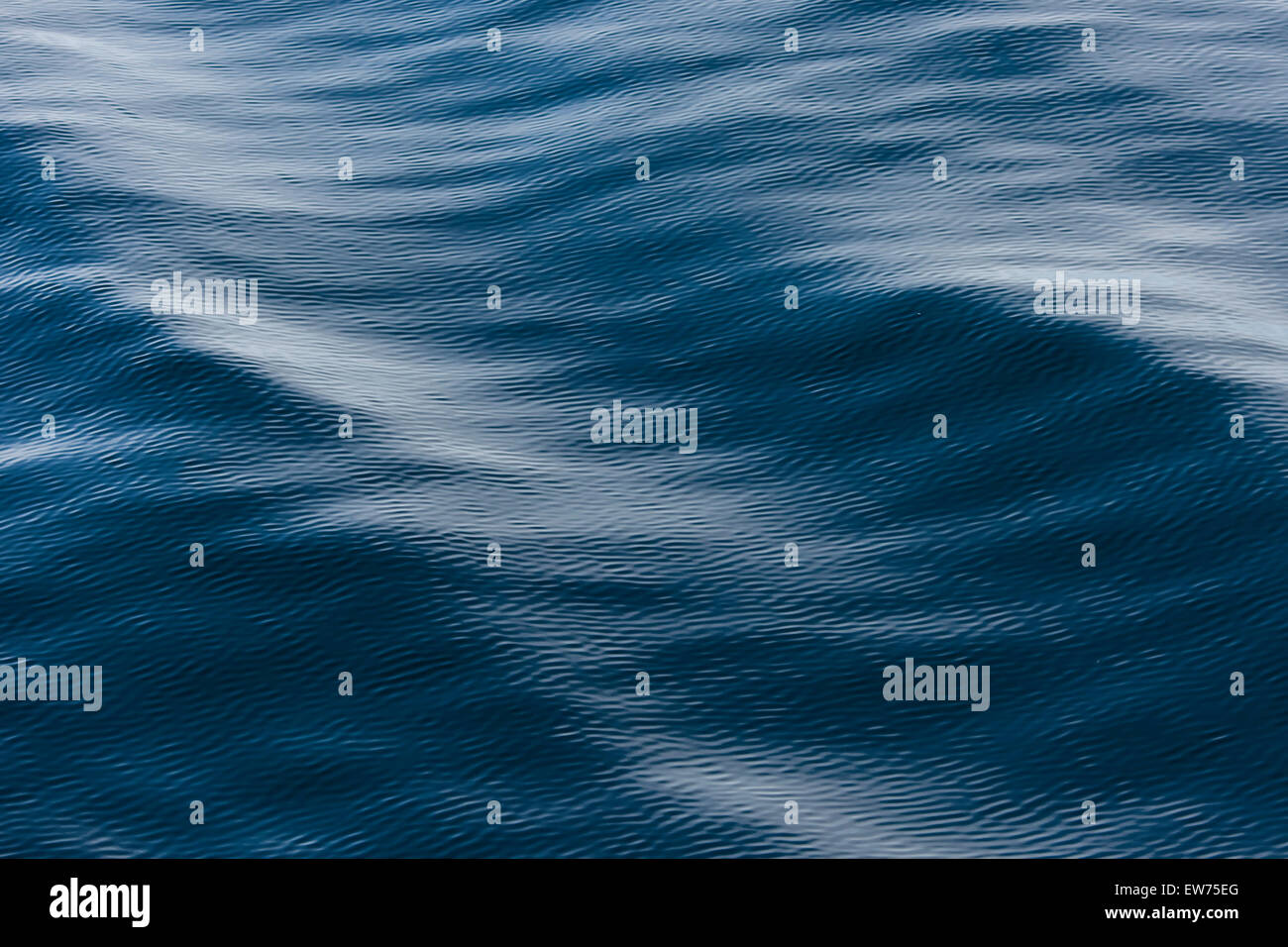 Ripples, surface of the sea, Denmark Strait, Greenland Stock Photo