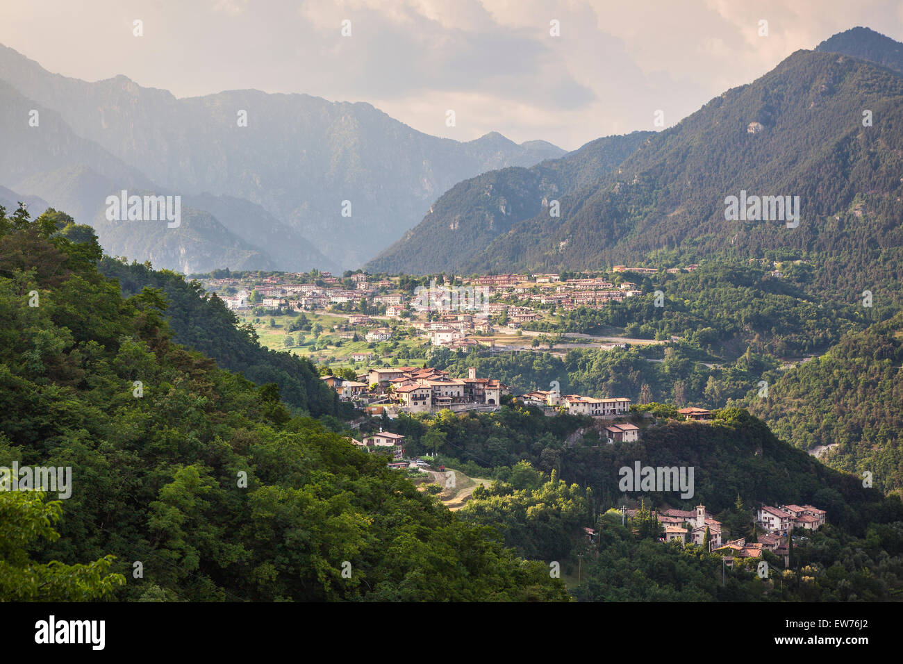 View of Vesio, Brescia, Italy Stock Photo