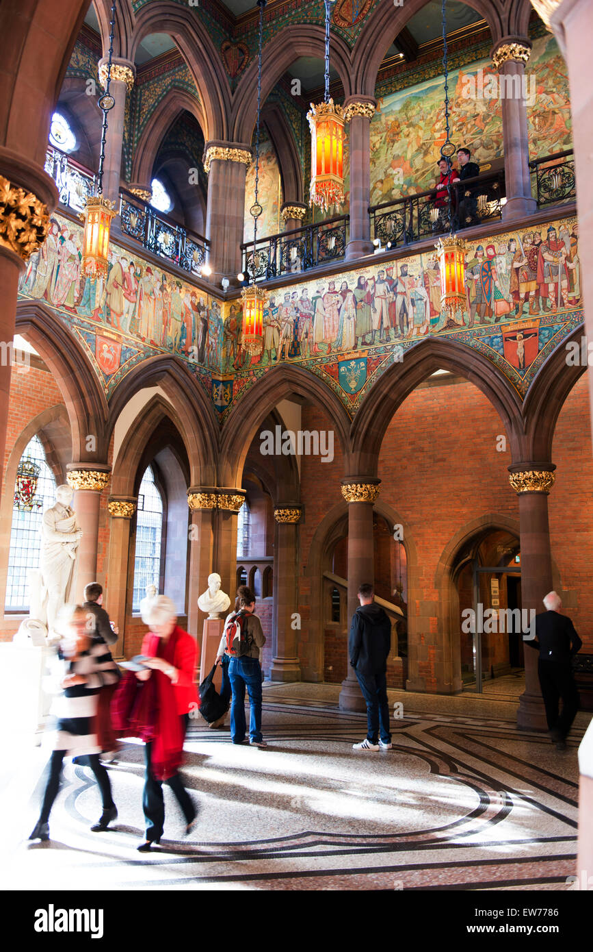 Atrium in the Scottish National Portrait Gallery. Stock Photo