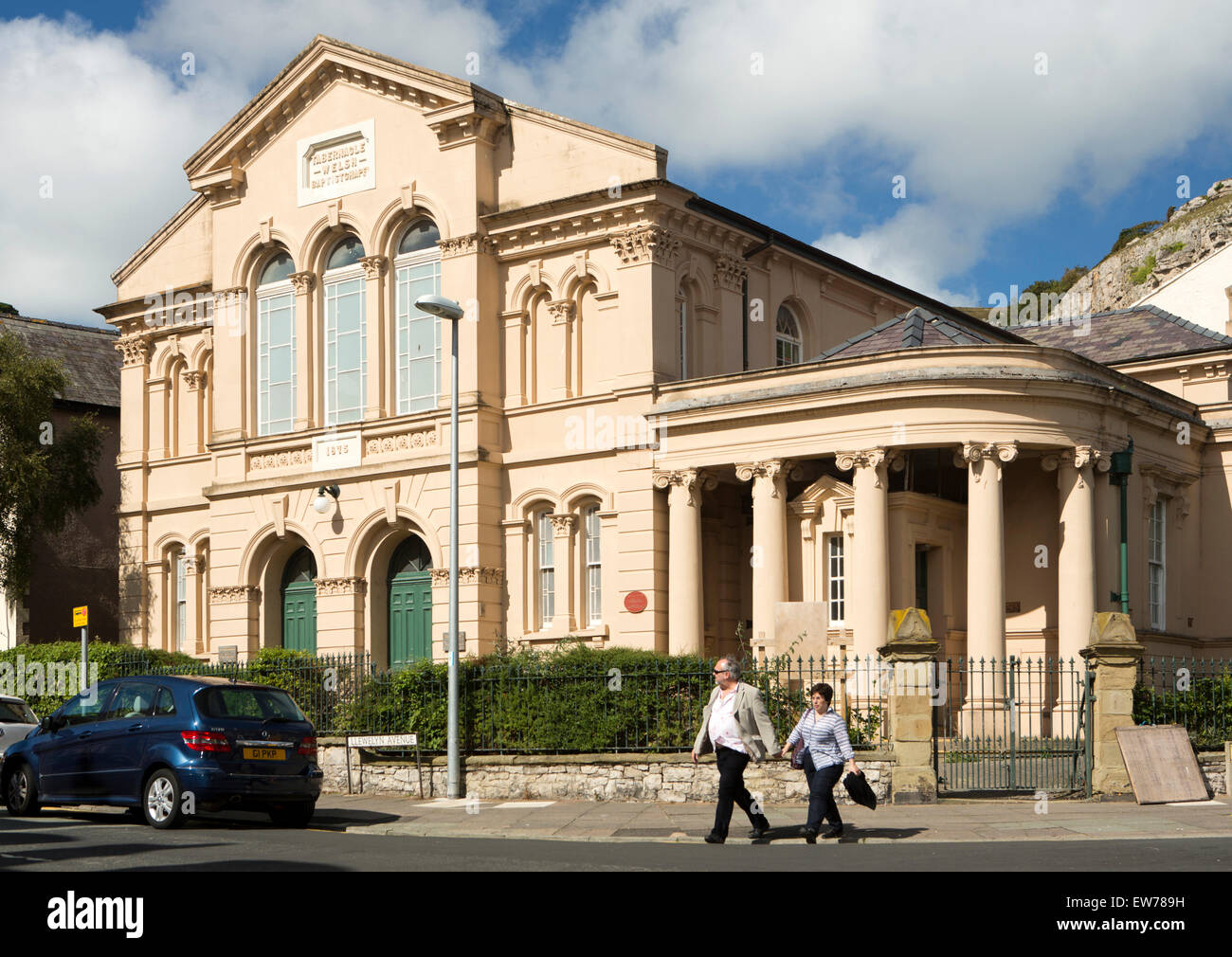 UK, Wales, Conwy, Llandudno, Upper Mostyn Street, Tabernacle Welsh Baptist Chapel Stock Photo