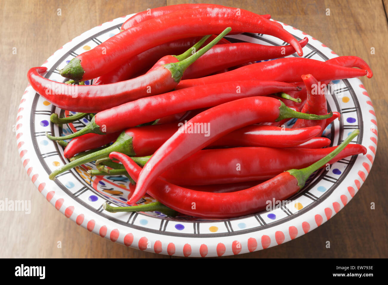 Red Chilis Stock Photo