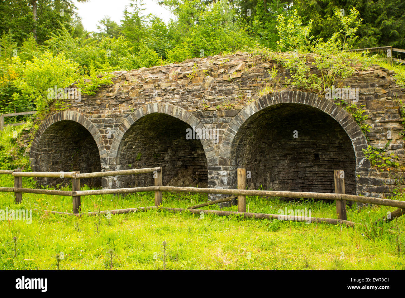 Old lime kilns Stock Photo Alamy
