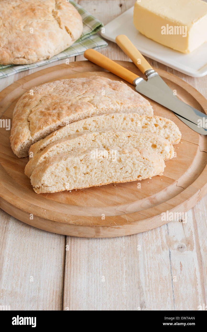 Damper or Fadge a traditional no yeast quick bread often called