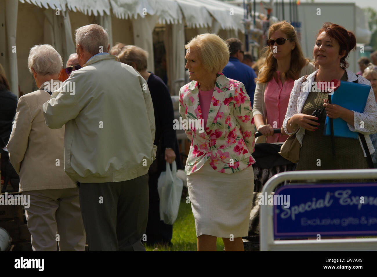 Oxford,Uk 19th June 2015 Mary Berry Opens the Blenheim palace flower show . Credit:  Pete Lusabia/Alamy Live News Stock Photo
