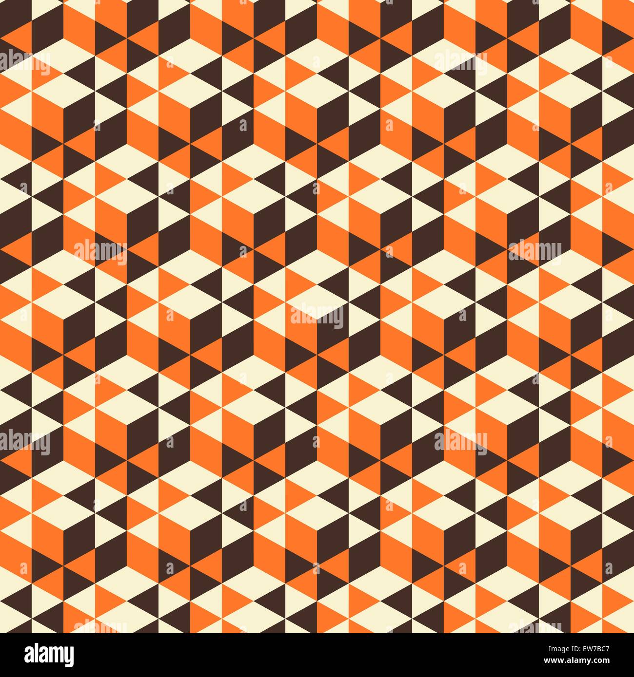Abstract geometrical 3d background. Seamless pattern. Mosaic. Vector ...