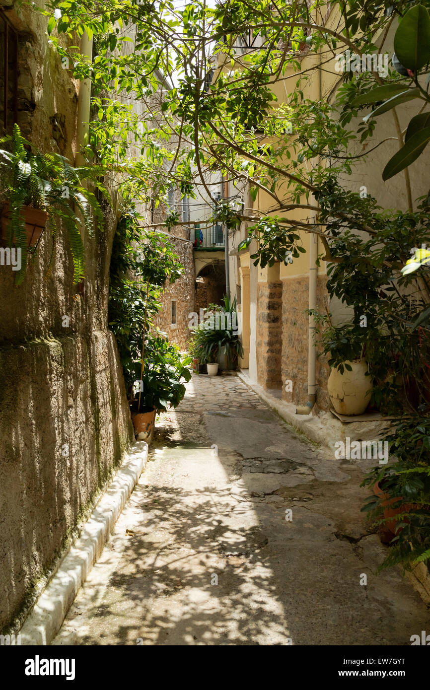 Alley in Volissos, one of the most beautiful villages on the isle of