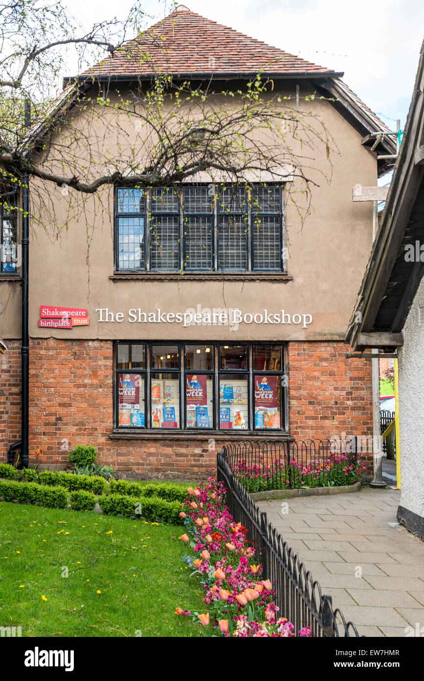 The Shakespeare Bookshop in Stratford upon Avon Stock Photo