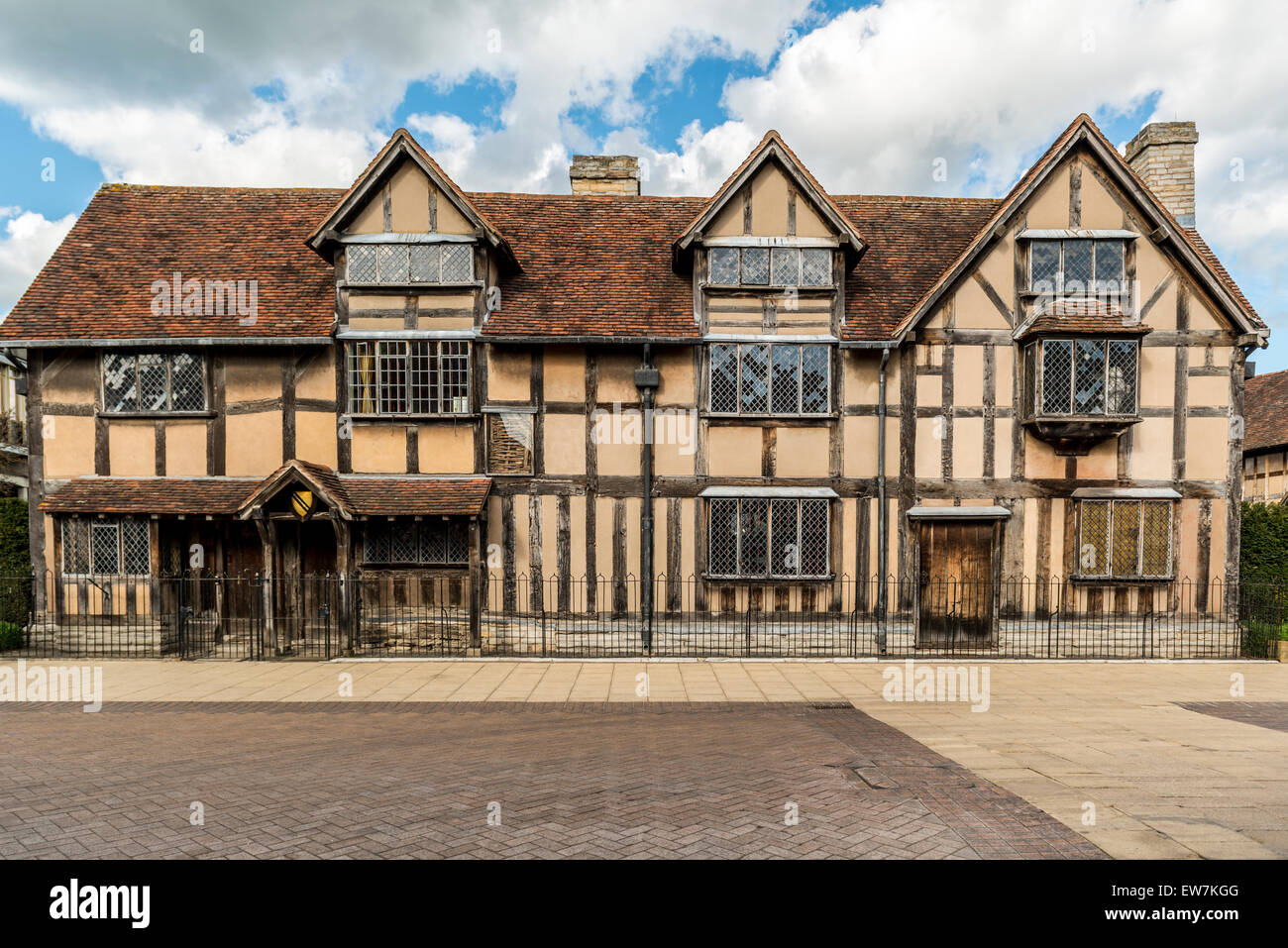 William Shakespeare's birthplace in Stratford upon Avon Stock Photo