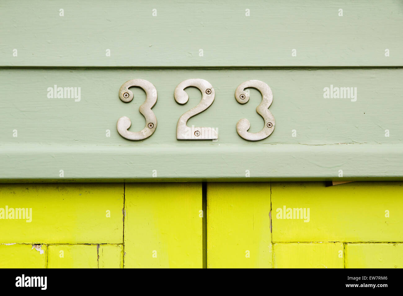 323 metal numbers Stock Photo - Alamy