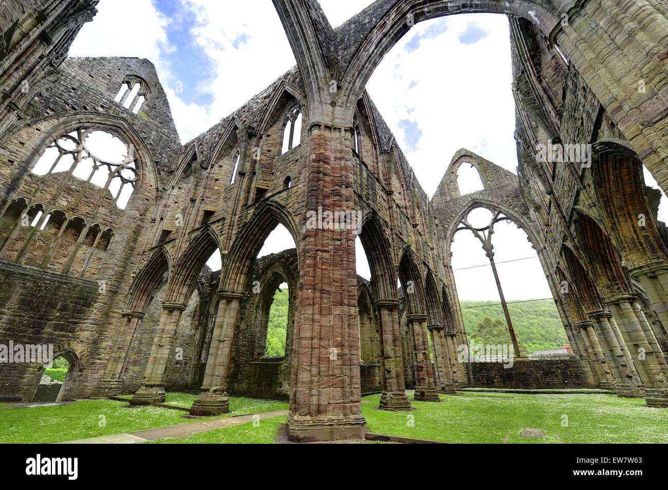 Tintern Abbey, Monmouthshire, Wales, UK Stock Photo