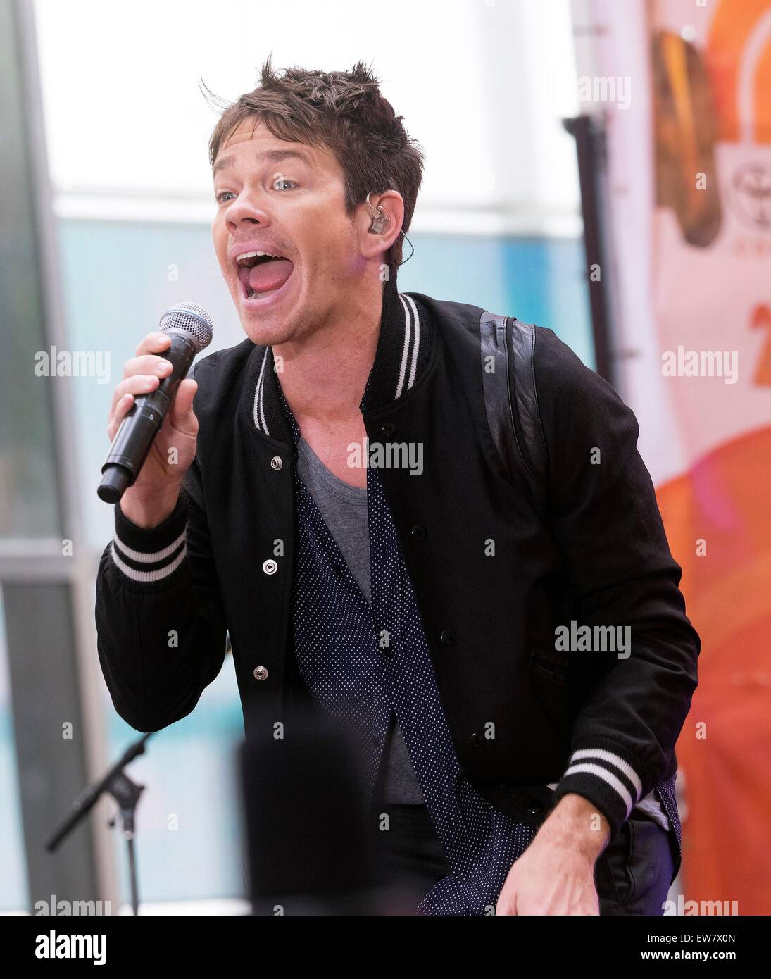 New York, NY, USA. 19th June, 2015. Nate Ruess on stage for NBC Today ...