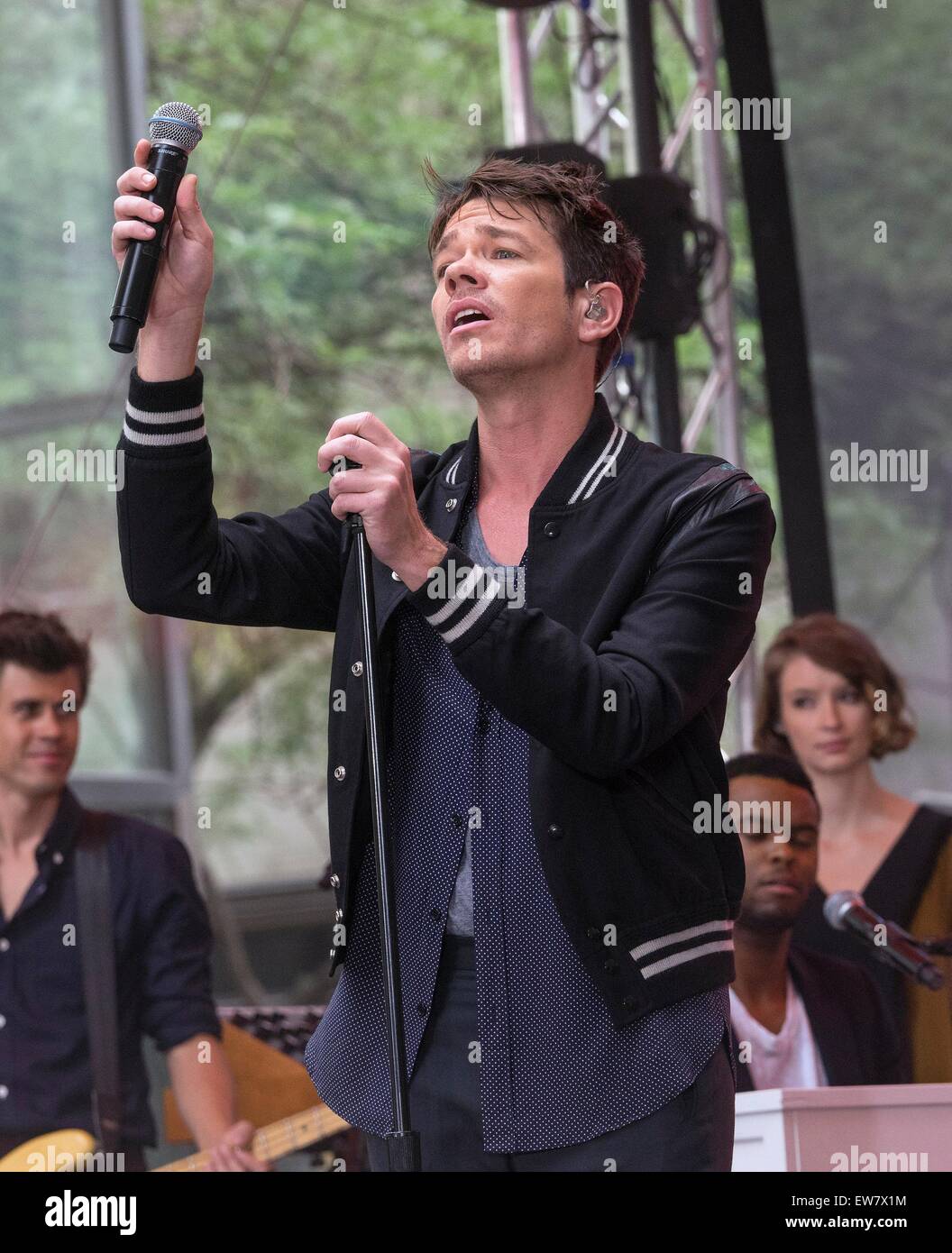 New York, NY, USA. 19th June, 2015. Nate Ruess on stage for NBC Today ...