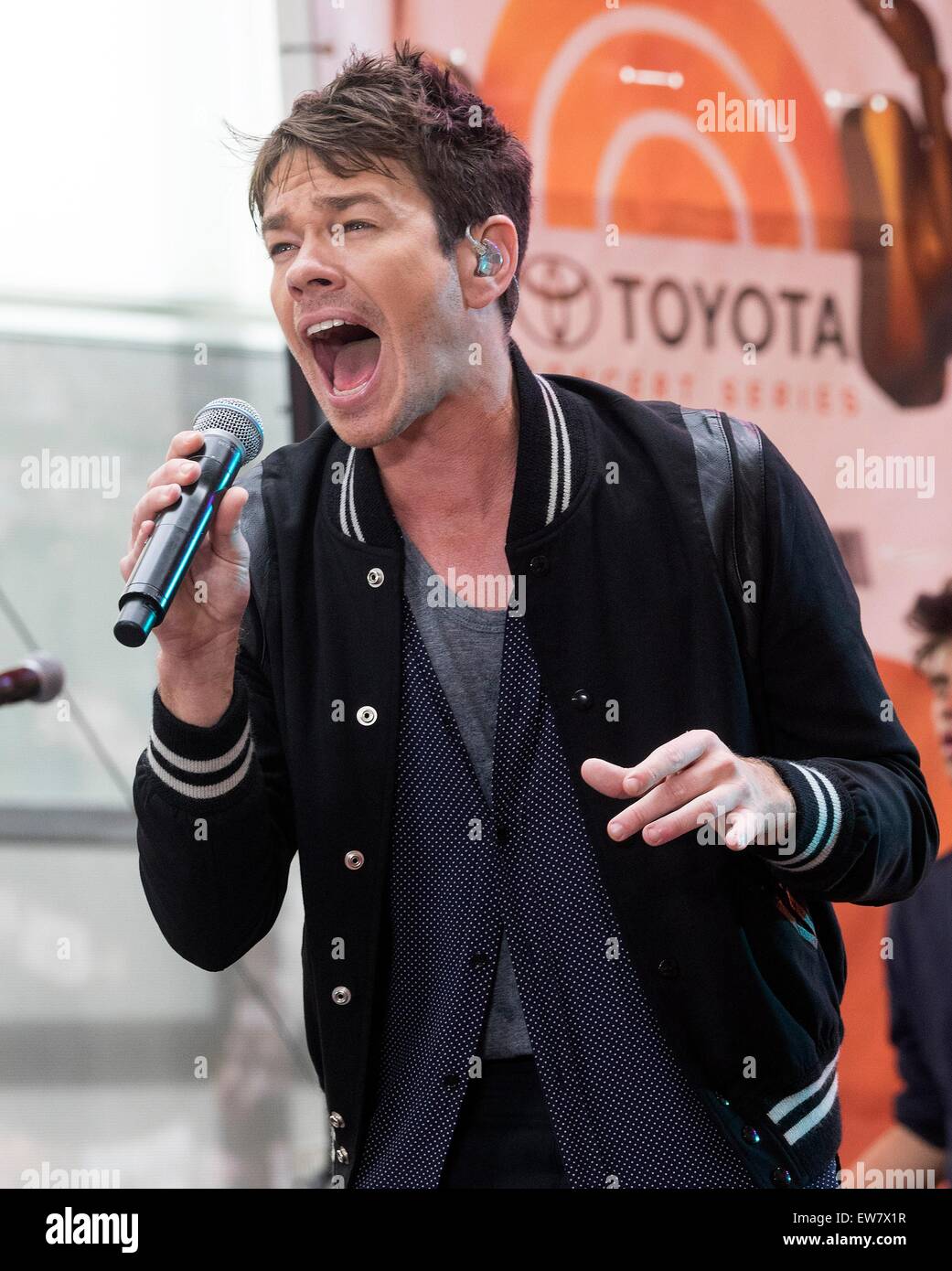 New York, NY, USA. 19th June, 2015. Nate Ruess on stage for NBC Today ...