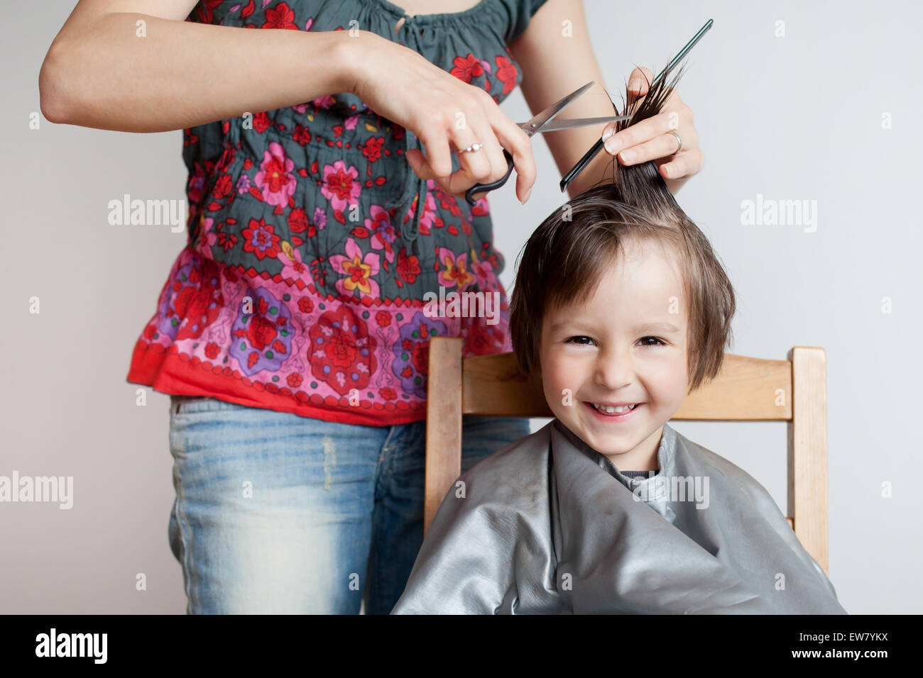 Barber Haircut Child Stock Photos Barber Haircut Child Stock