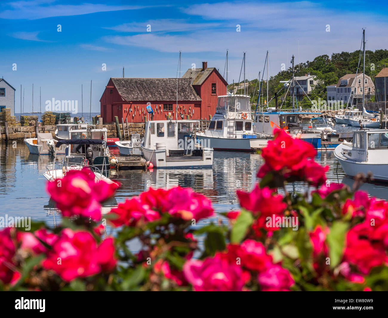 New England fishing village. Motif 1, fisherman's shack in Rockport