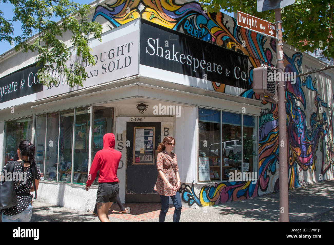 Used books bought and sold at Shakespeare & Co, an independent bookstore in Berkeley, California, now closed. Stock Photo