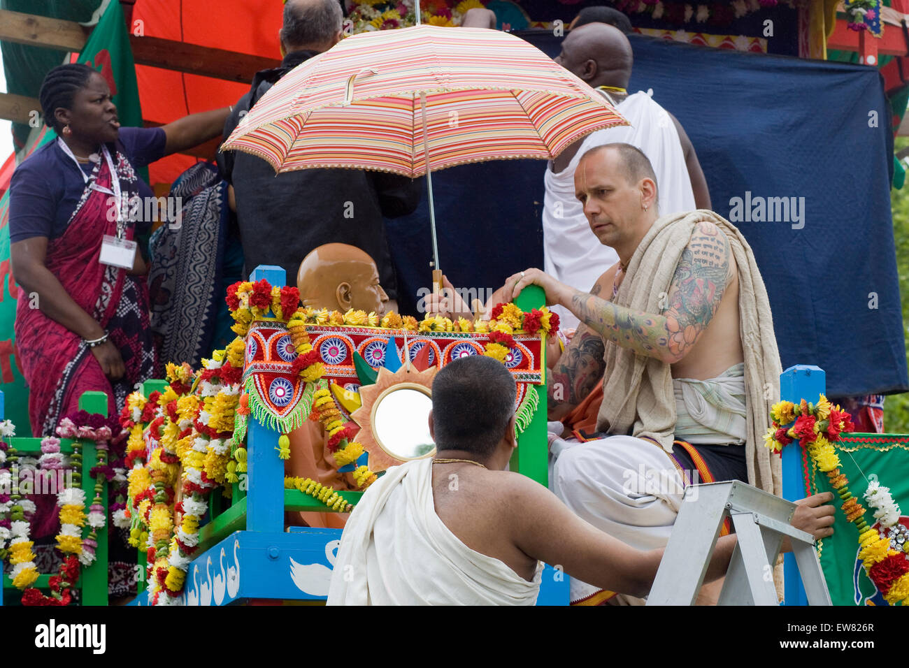 Hare krishna ceremony hi-res stock photography and images - Alamy