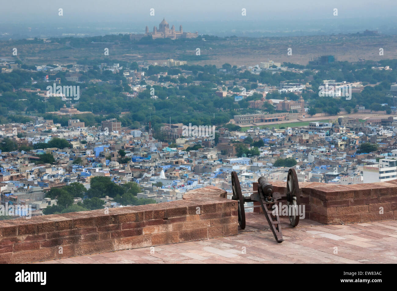 View of Jodhpur city from Mehrangarh fort, Rajasthan, India. Stock Photo