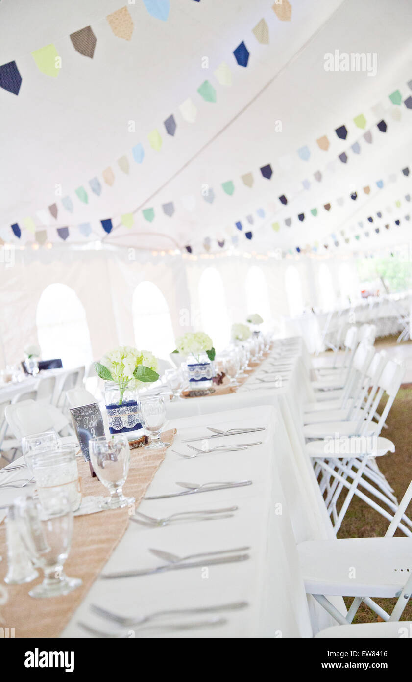 Tables And Tent Country Style Wedding Reception N Backwoods Of