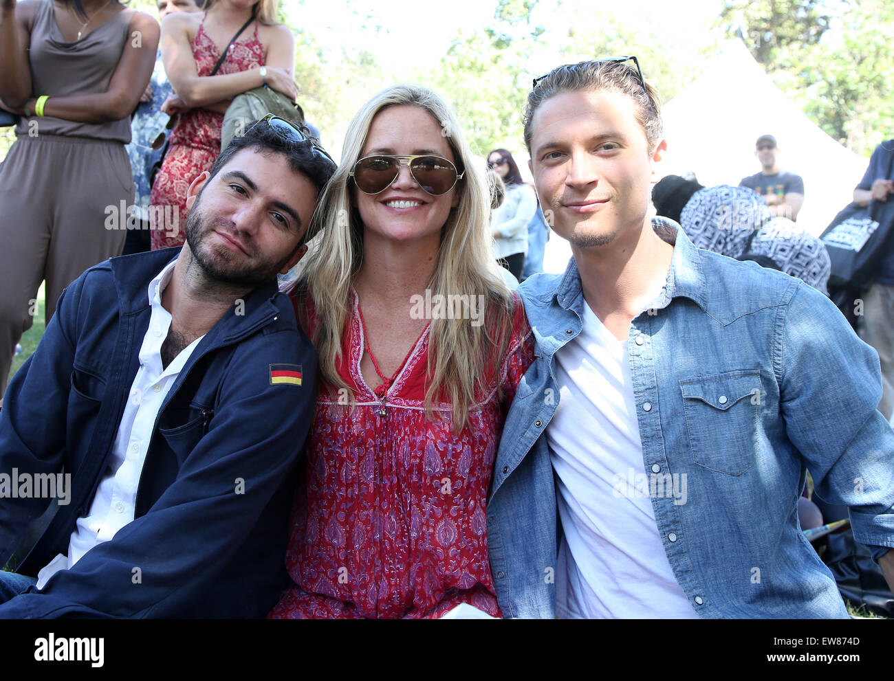 2015 Los Angeles Times Book Festival  Featuring: Marty, Clare Munn, Elijah Allan-Blitz Where: Los Angeles, California, United States When: 18 Apr 2015 Stock Photo