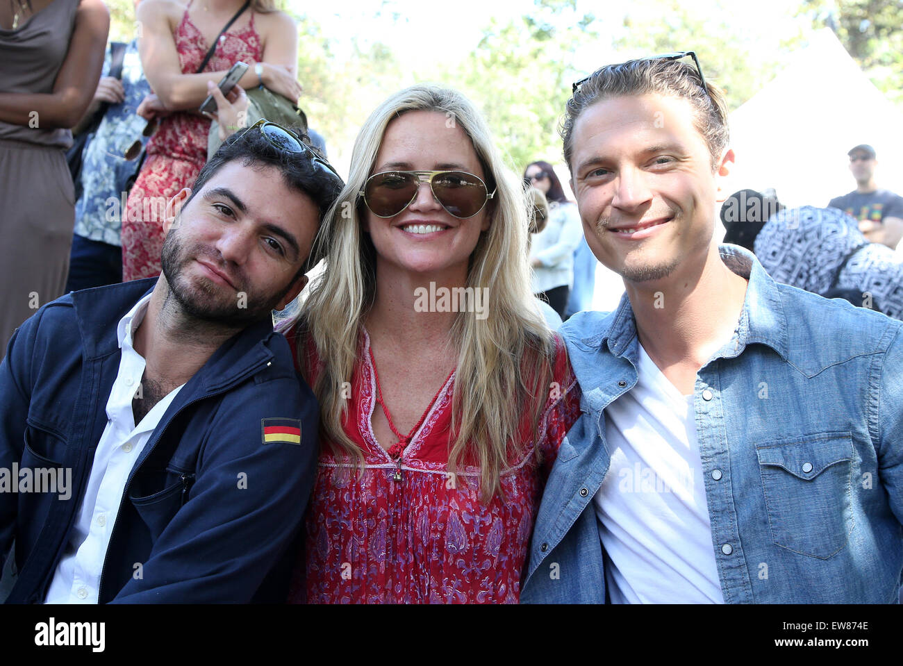 2015 Los Angeles Times Book Festival  Featuring: Marty, Clare Munn, Elijah Allan-Blitz Where: Los Angeles, California, United States When: 18 Apr 2015 Stock Photo
