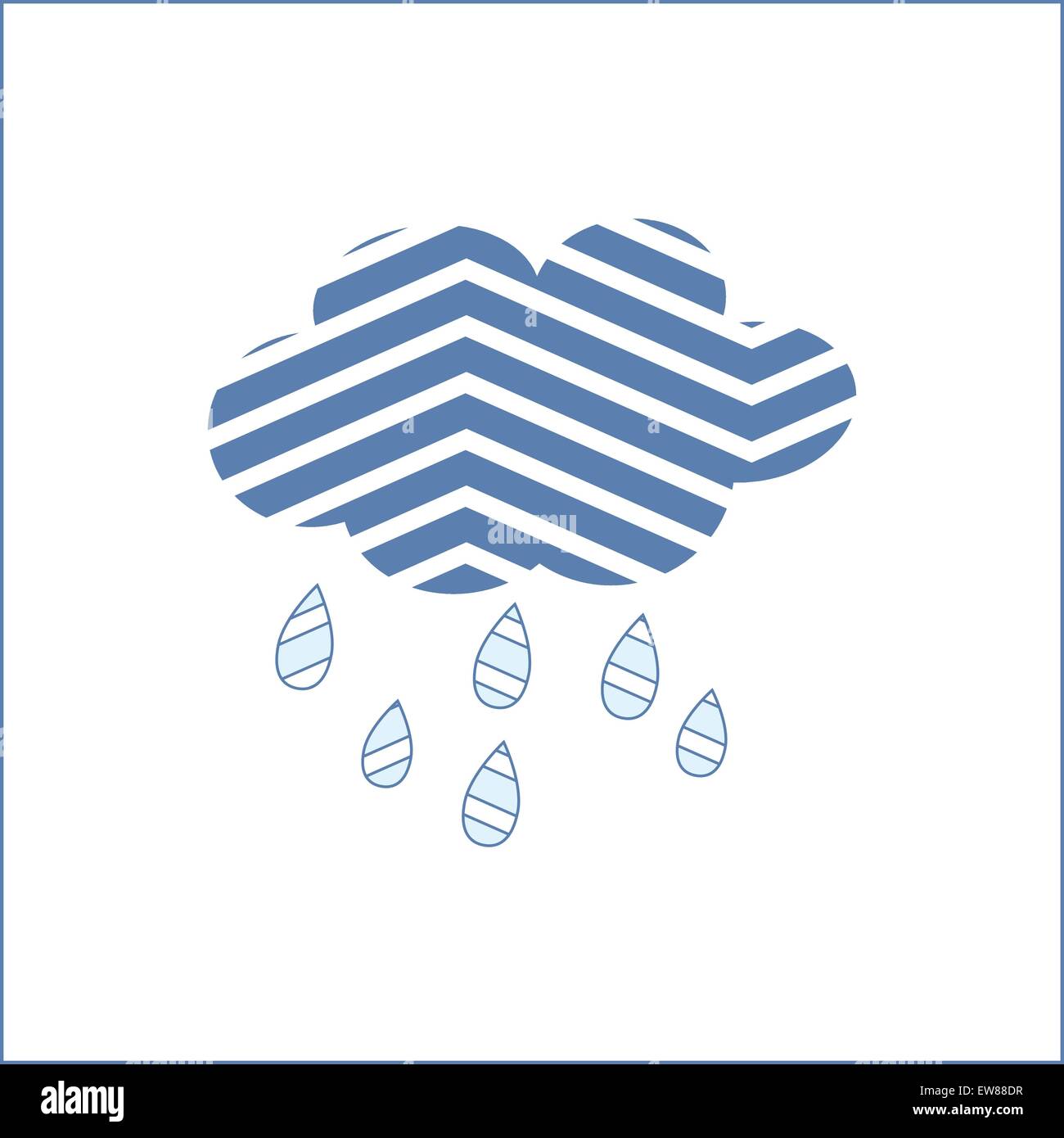 Rain cloud illustration hi-res stock photography and images - Alamy