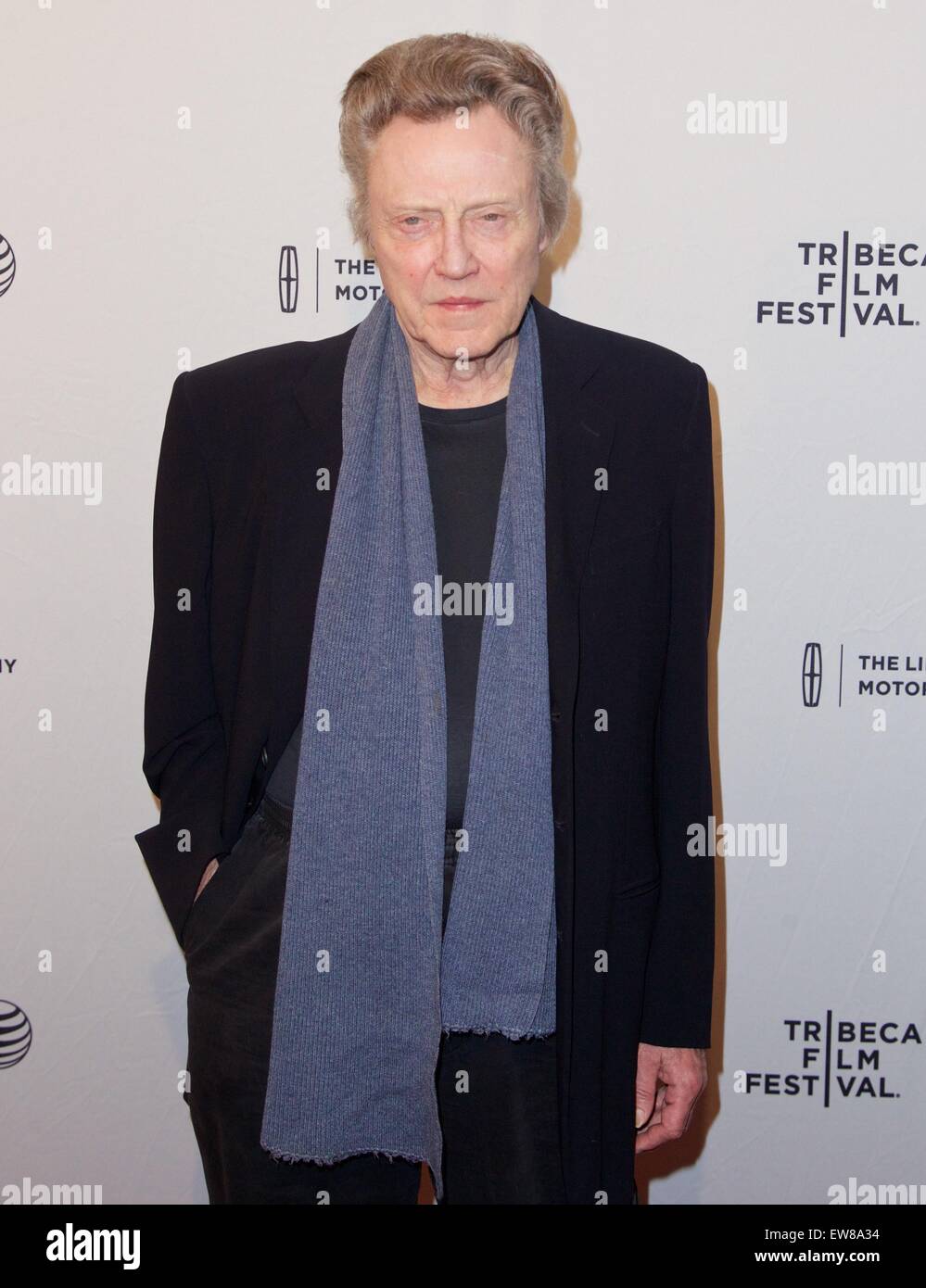 2015 Tribeca Film Festival - 'When I Live My Life Over Again' - Screening  Featuring: Christopher Walken Where: New York, United States When: 18 Apr 2015 Stock Photo