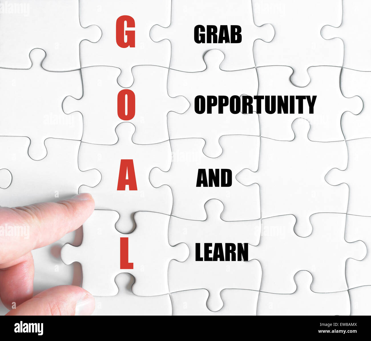 Concept image of Business Acronym GOAL as Grab Opportunity And Learn