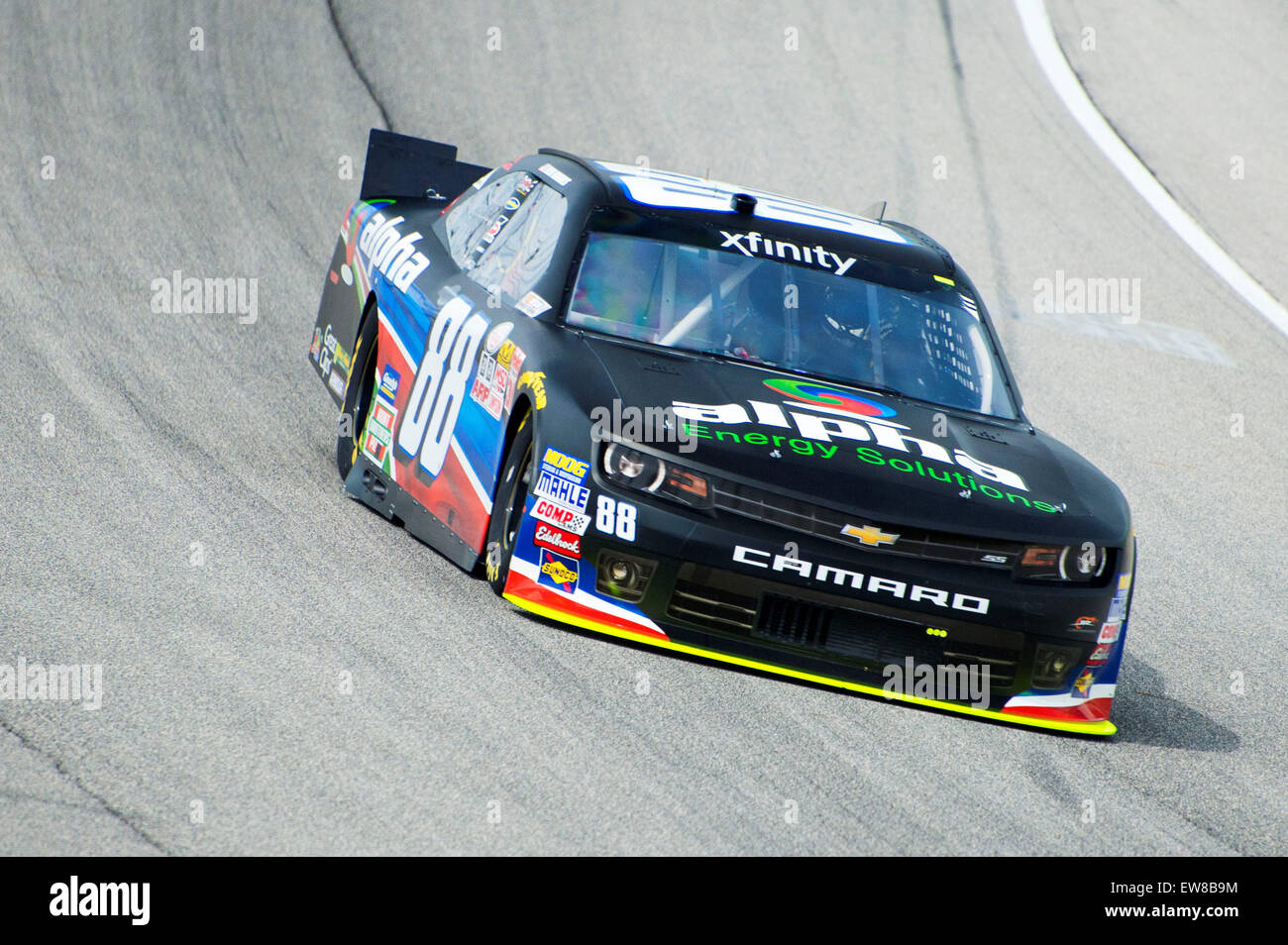 Joliet, IL, USA. 14th Mar, 2015. Joliet, IL - Jun 19, 2015: Ben Rhodes (88) takes to the track for the Owens Corning AttiCat 300 at Chicagoland Speedway in Joliet, IL. © csm/Alamy Live News Stock Photo