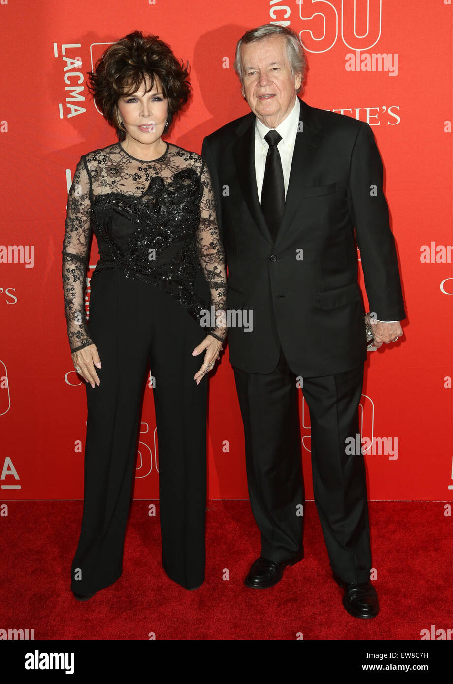 LACMA 50th Anniversary Gala sponsored by Christies - Arrivals  Featuring: Carole Bayer Sager, Robert A. Daly Where: Los Angeles, California, United States When: 18 Apr 2015 Stock Photo