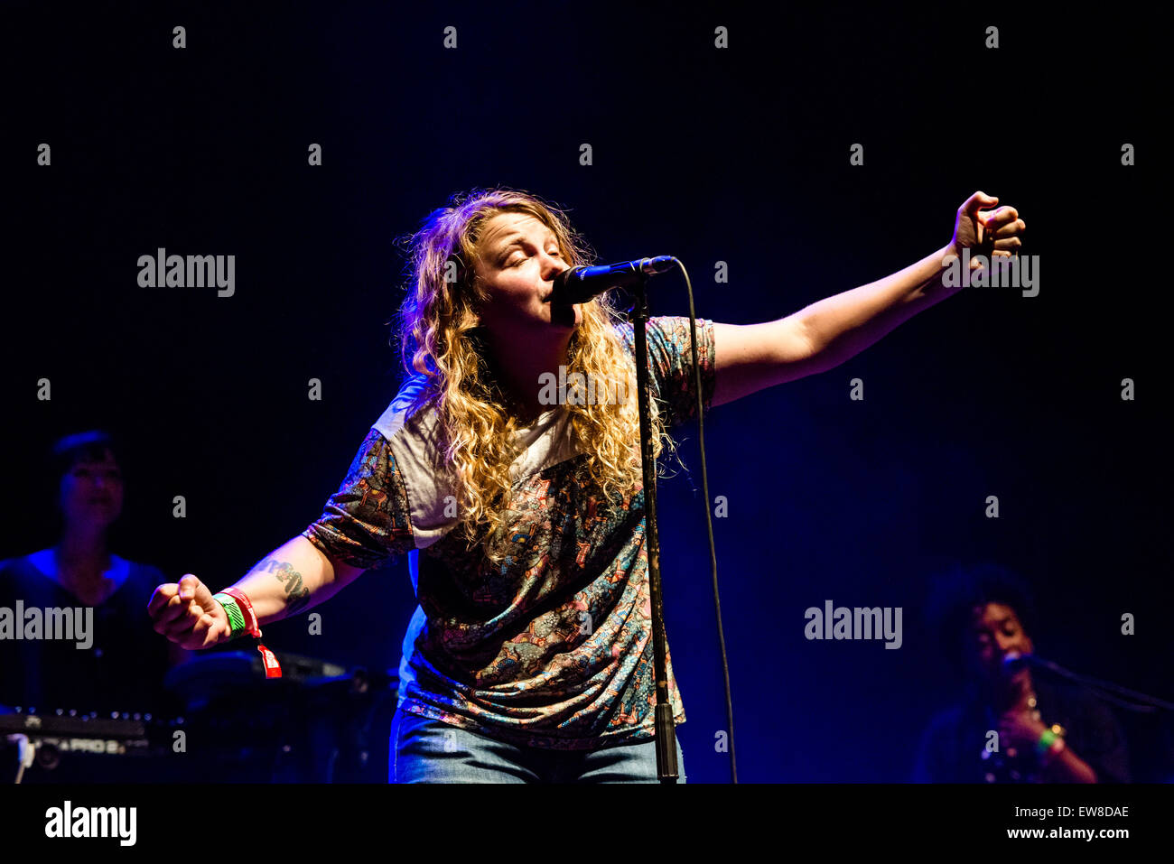 Barcelona, Catalonia, Spain. 19th June, 2015. KATE TEMPEST, Britain's leading young poet, playwright and rapper, is live on stage with her spoken-word performance at the 22nd Sonar Barcelona Credit:  Matthias Oesterle/ZUMA Wire/ZUMAPRESS.com/Alamy Live News Stock Photo