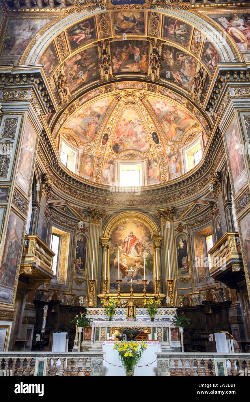 San Marcello al Corso church in Rome Stock Photo