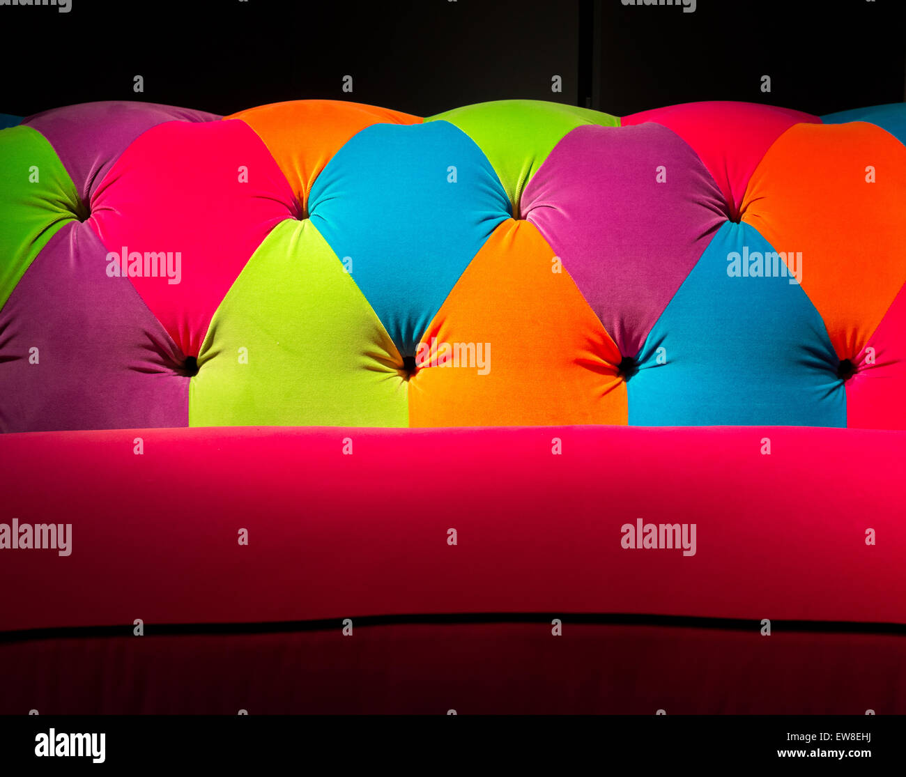 Multicolored Vibrant Sofa Stock Photo Alamy