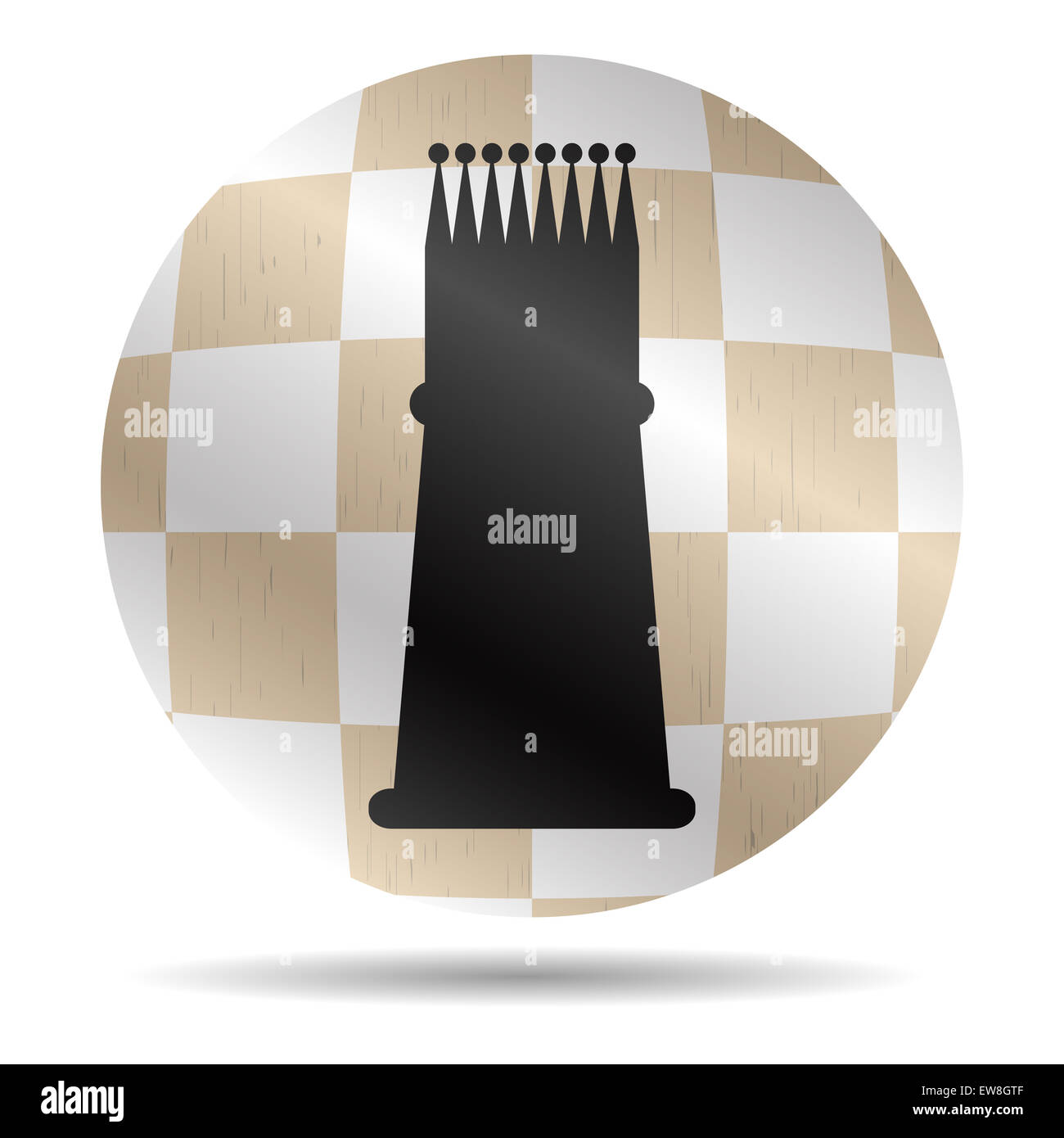 Icon chess king. Chessboard symbol, checkmate and rank, button and sign ...