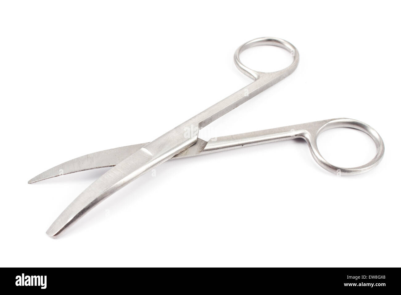 Nail scissors isolated on  white Stock Photo