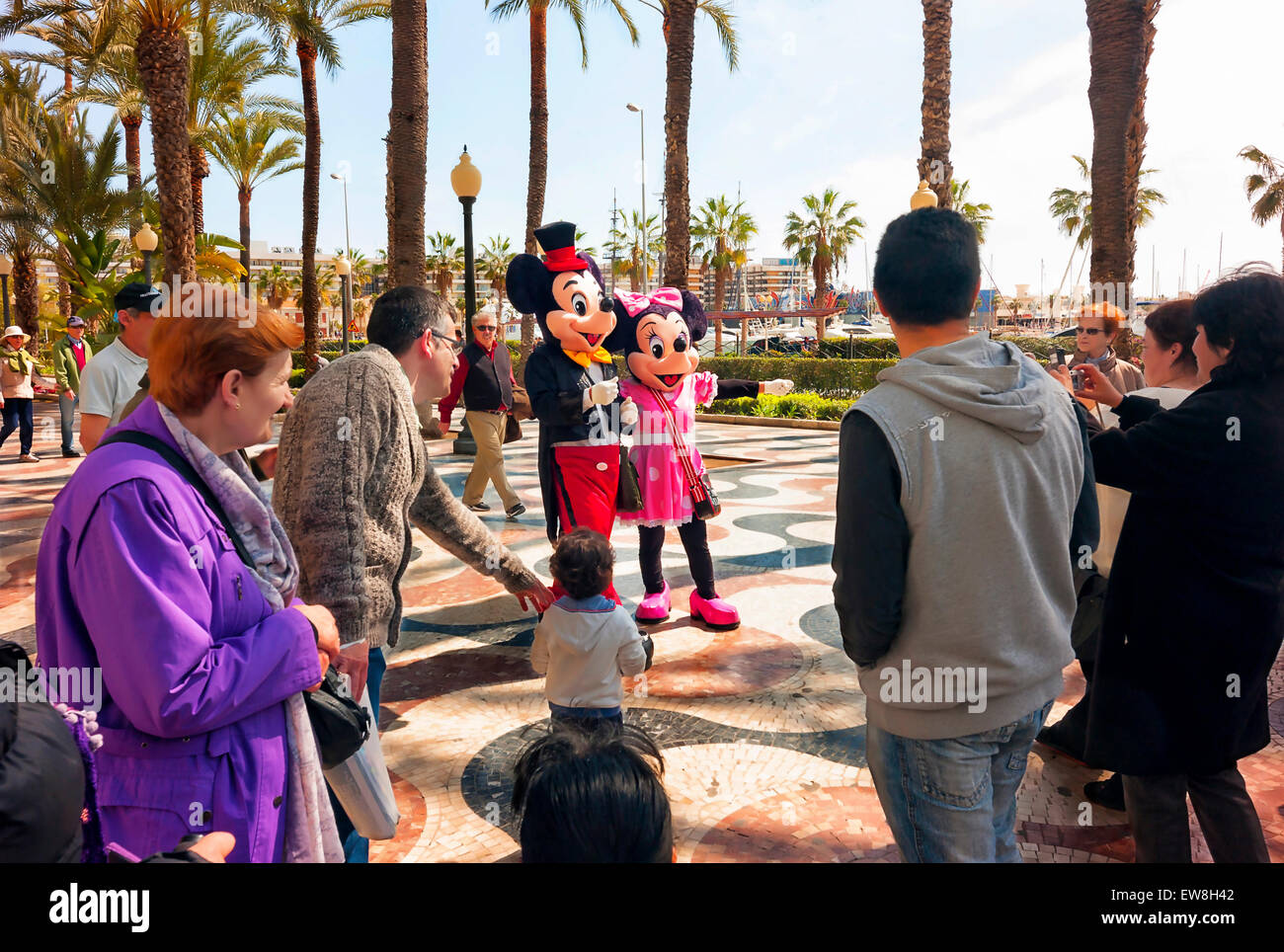 -Mickey and Daysi- Alicante (Spain). Stock Photo