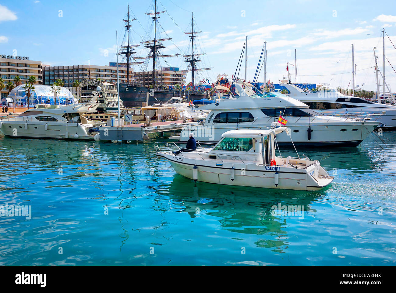 -Alicante's Port- Spain. Stock Photo