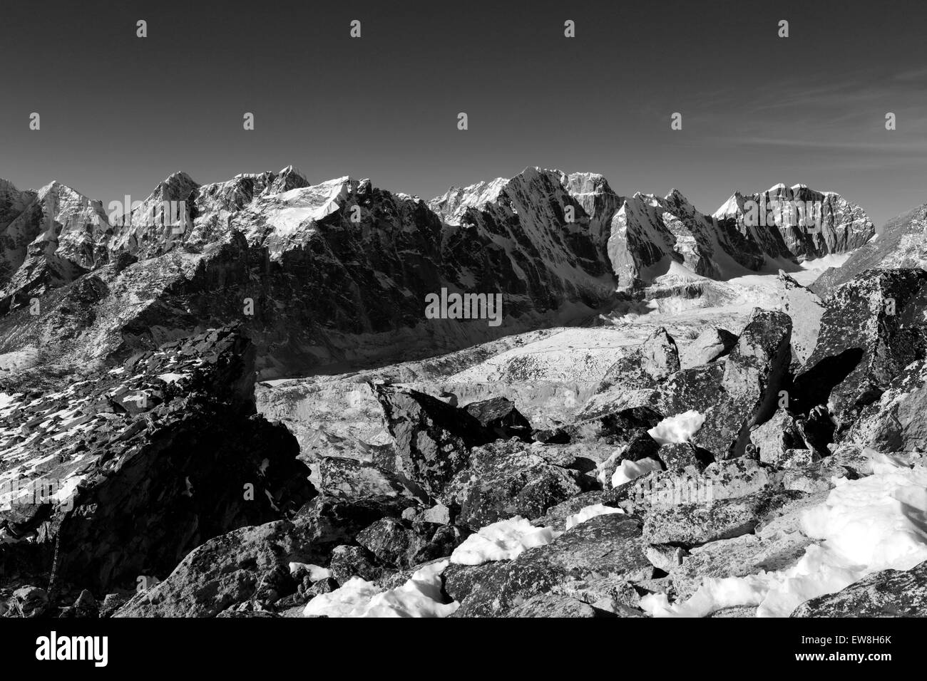 The Changri Nup Glacier, Everest base camp trek, UNESCO World Heritage