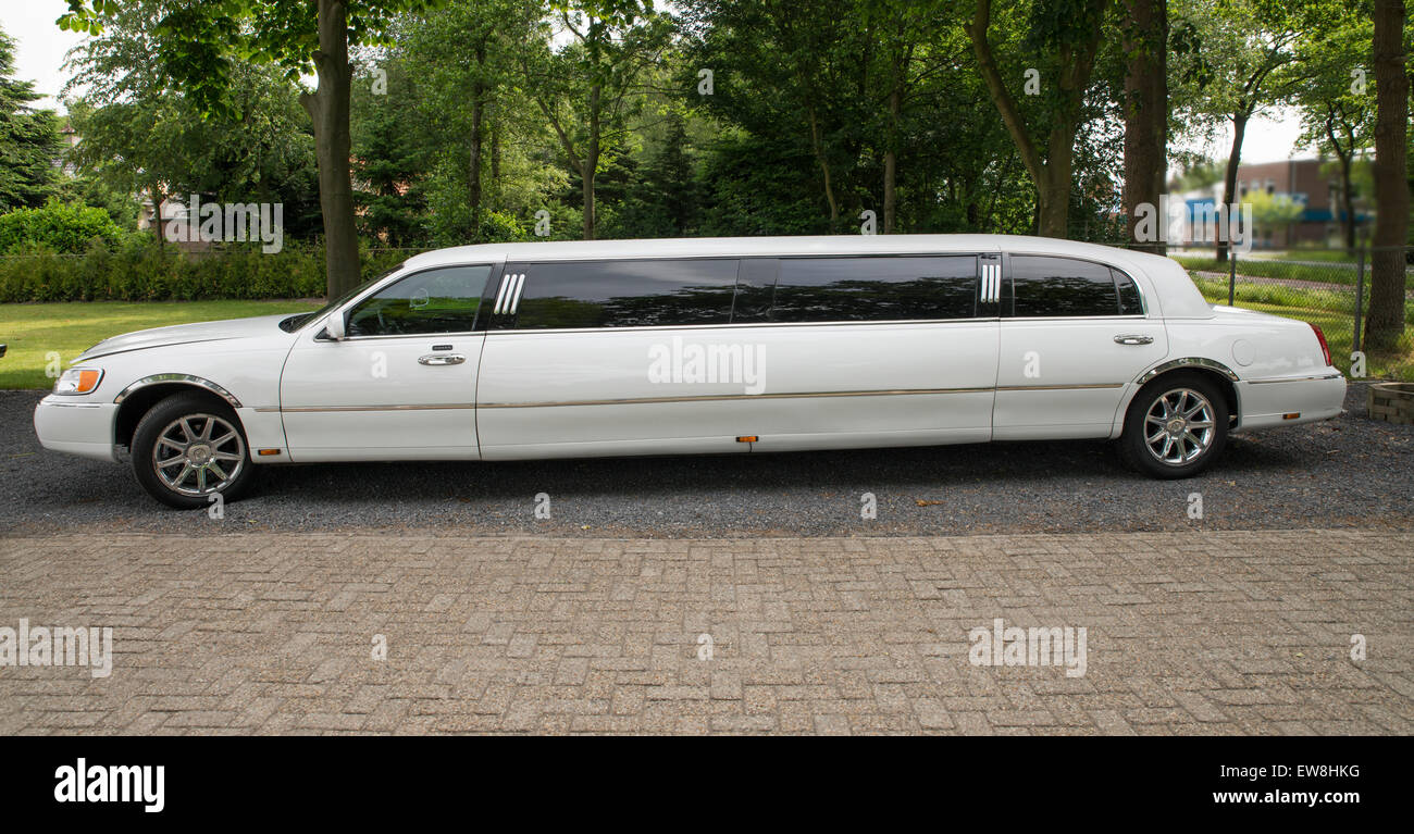 stretched Limo vip transport Stock Photo