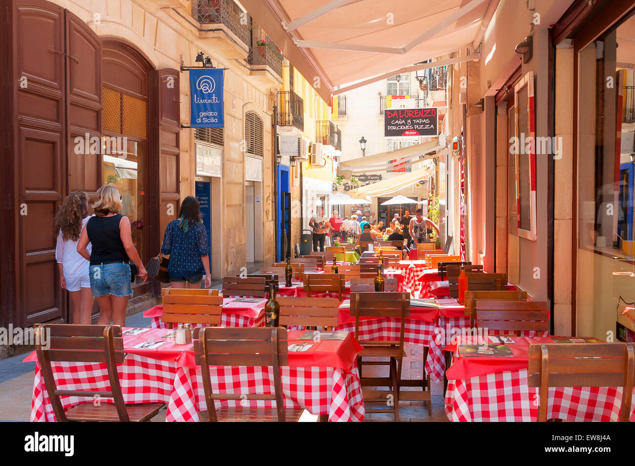 -Gastronomy in streets- Alicante(Spain). Stock Photo