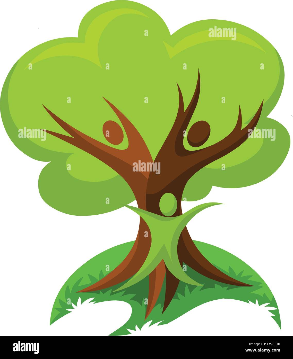 Save the trees Stock Vector Images - Alamy