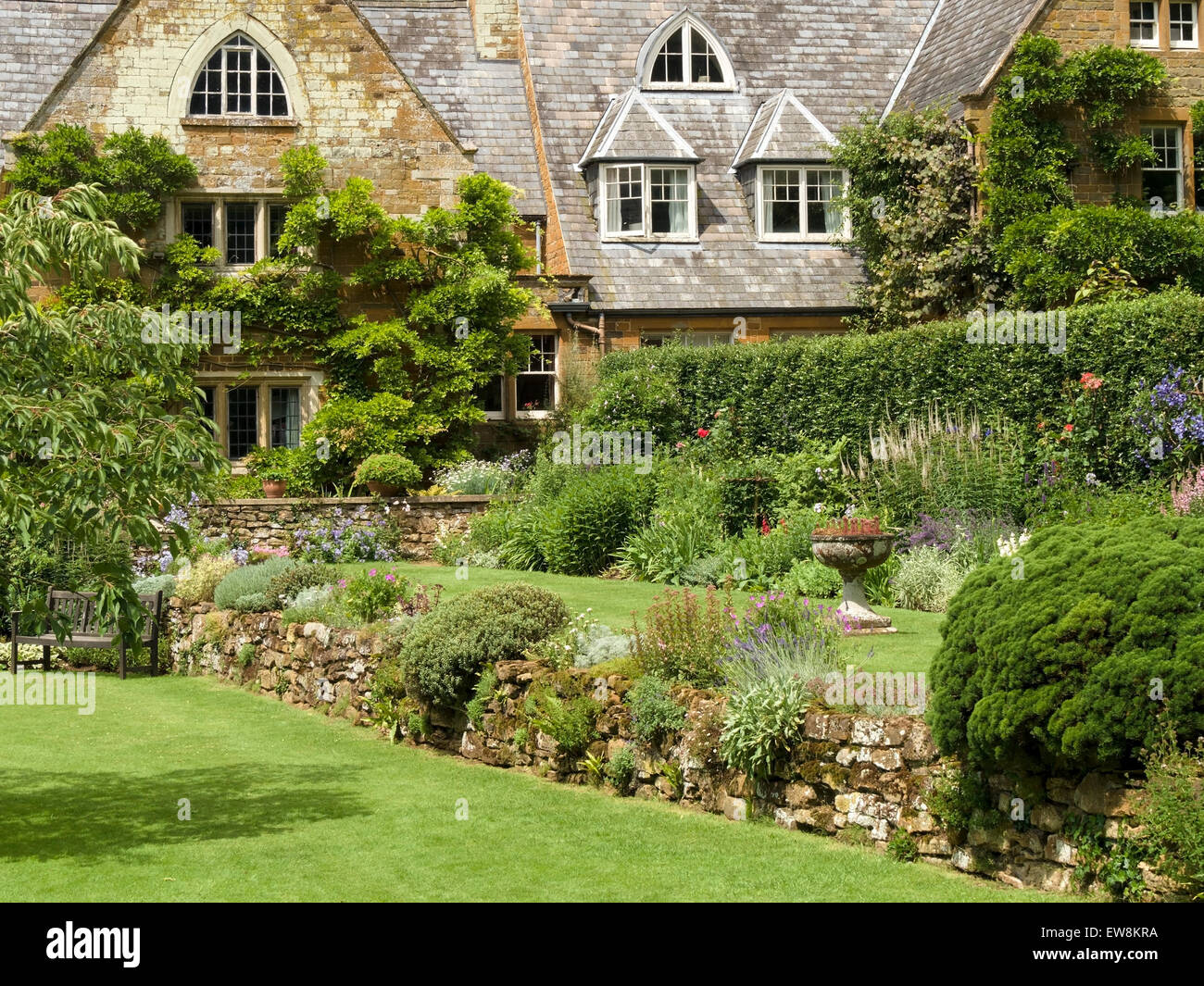Coton Manor House and gardens, Coton, Northamptonshire, England, UK