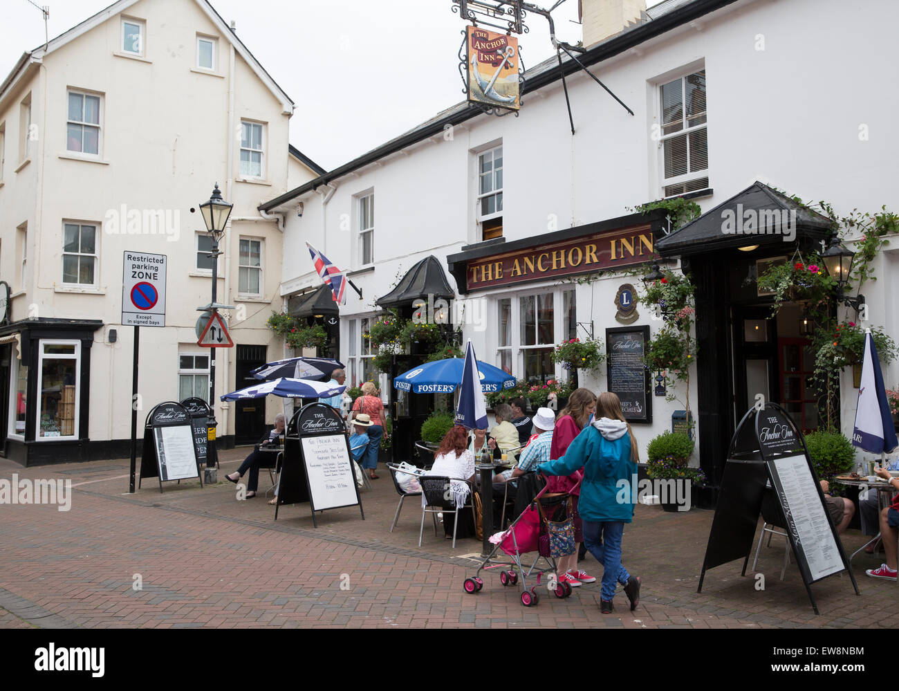 The Anchor Inn Sidmouth Devon Stock Photo Alamy