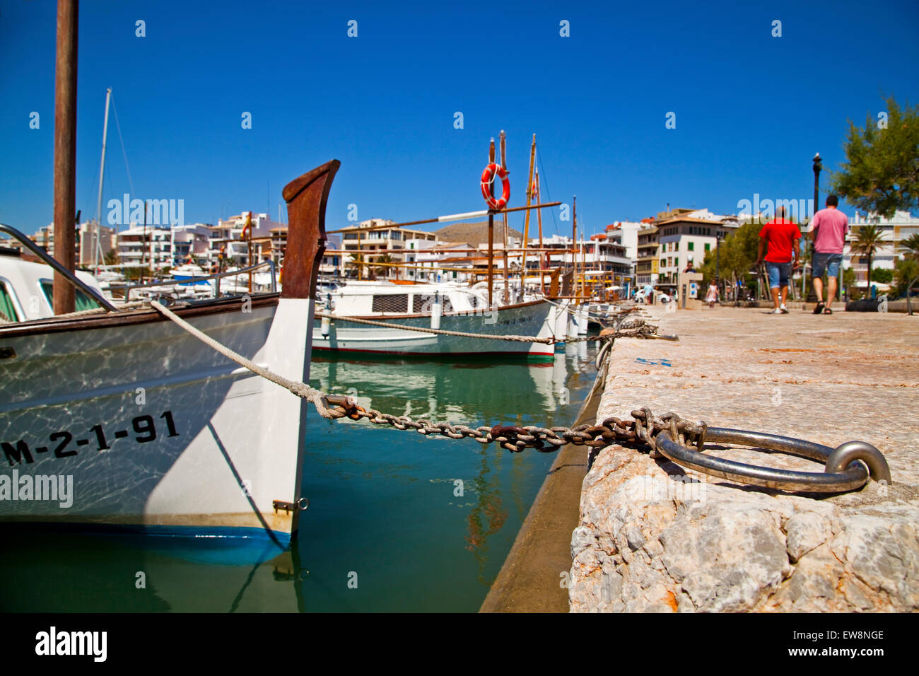 Port de Pollenca harbour Stock Photo