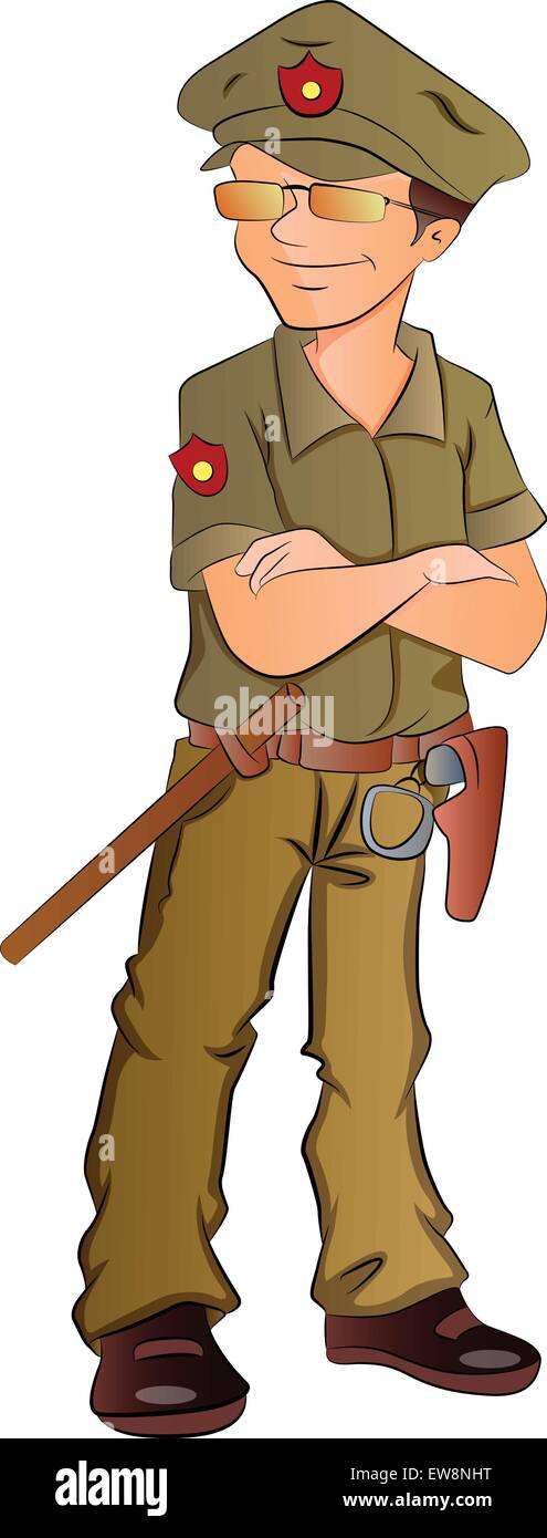 Security Guard, vector illustration Stock Vector Image & Art - Alamy