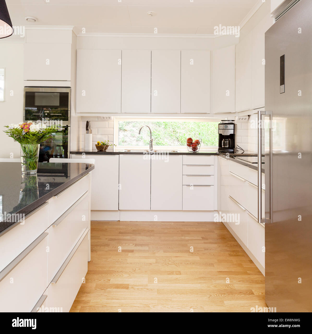 Fancy Kitchen Interior Stock Photo Alamy