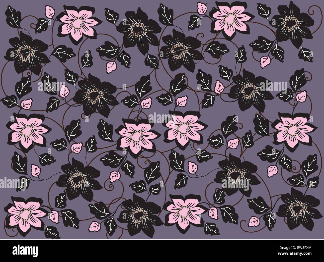 Abstract flowers background Stock Vector Image & Art - Alamy