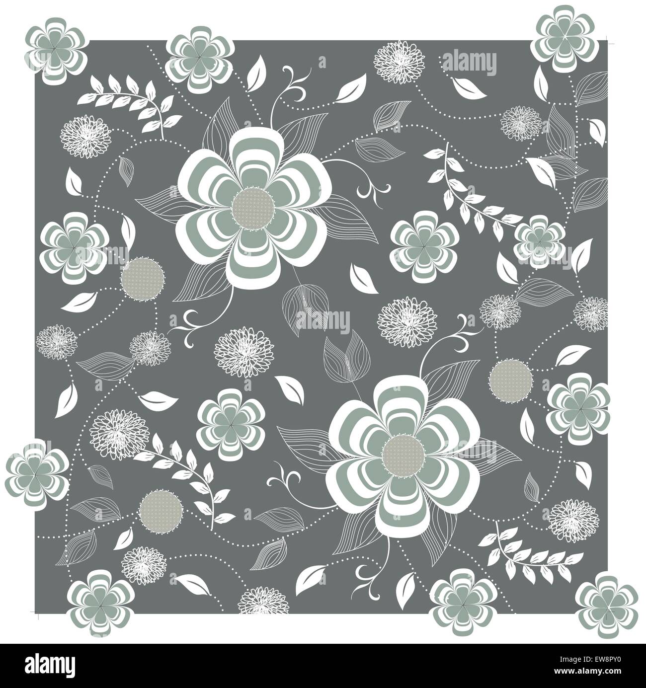 Abstract flowers background Cut Out Stock Images & Pictures - Alamy